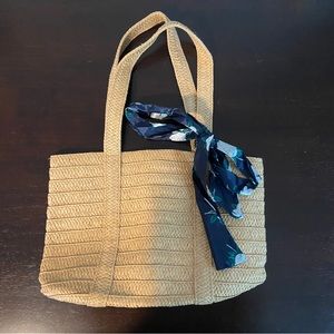 Draper James Everyday Straw Tote in Tan